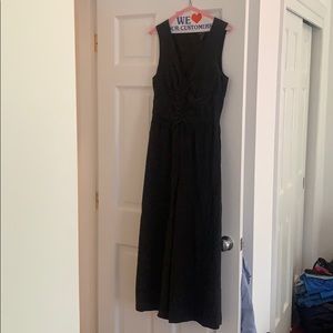 Club Monaco black silk jumpsuit